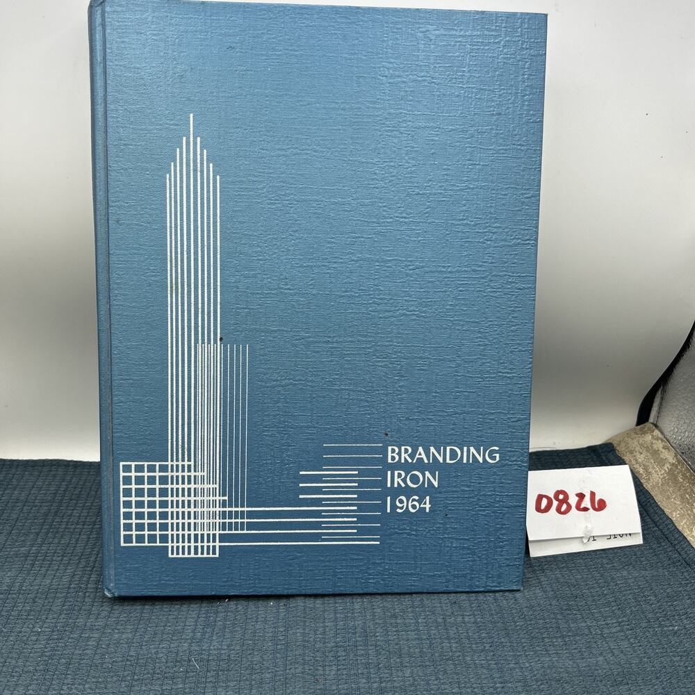 VTG Odessa College Odessa Branding Iron 1964 Annual Hardcover Yearbook